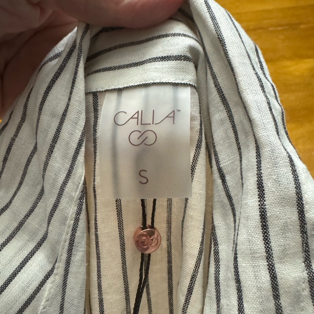 Calia Striped Bathing Suit Coverup